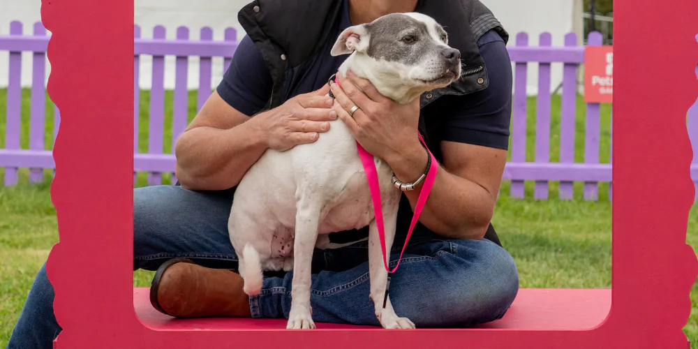 A picture of Lola & Dr Scott at The Petsure Games