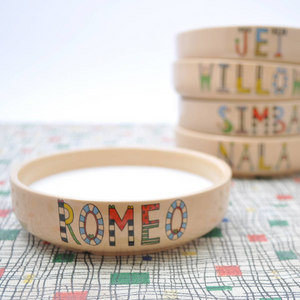 A picture of Mary Fellows Personalised Cat Bowl at Notonthehighstreet